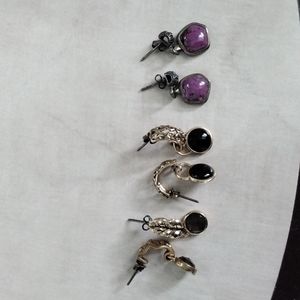3 Pairs of Barse earrings